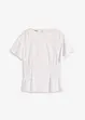 T-shirt en jersey crêpe avec smocks, bonprix