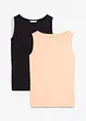 Lot de 2 hauts en viscose douce, bonprix