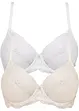 Lot de 2 soutiens-gorge à armatures, bonprix