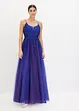 Robe longue en tulle délicat avec dentelle, bonprix