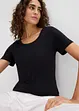 Lot de 2 T-shirts en viscose douce, bonprix