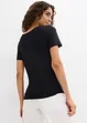 Lot de 2 T-shirts en viscose douce, bonprix