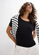 Lot de 2 T-shirts en viscose douce, bonprix