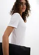 Lot de 2 T-shirts en viscose douce, bonprix