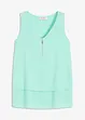 Top en viscose à encolure zippée, bonprix