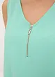 Top en viscose à encolure zippée, bonprix