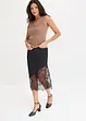 Jupe midi en satin fluide, bonprix