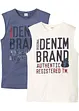 Lot de 2 débardeurs 100% coton, bonprix