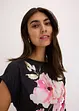 T-shirt à empiècement tissé, bonprix
