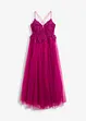 Robe longue en tulle délicat avec dentelle, bonprix