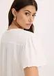 T-shirt avec lien à l'encolure, bonprix
