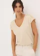T-shirt à empiècements crochetés, bonprix