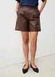 Short en cuir nappa d’agneau, bonprix