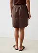 Jupe en cuir nappa d’agneau, bonprix