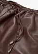 Jupe en cuir nappa d’agneau, bonprix
