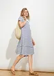 Robe en fil flammé avec poches en coton, longueur genou, bonprix