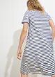 Robe en fil flammé avec poches en coton, longueur genou, bonprix