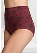Lot de 4 slips taille haute coton, bonprix