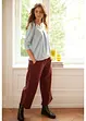 Jupe-culotte en velours côtelé stretch avec taille haute confortable, longueur 7/8, bonprix