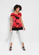 T-shirt long avec chiffon, bonprix