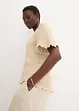 Pull ajouré avec lin, bonprix