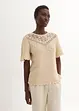 Pull ajouré avec lin, bonprix