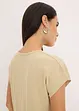 T-shirt, effet lin, bonprix
