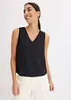 Blouse sans manches en viscose mélangée, bonprix