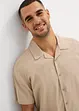Chemise manches courtes en lin majoritaire, ample, bonprix