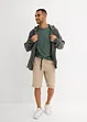 Bermuda 100% coton à taille élastiquée, Regular, bonprix