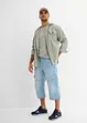 Jean cargo 3/4 Regular droit, bonprix