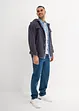 Chemise manches courtes slim en jean, 100% coton, bonprix