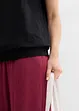 T-shirt en fil flammé avec base smockée, bonprix