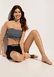 Bikini bandeau (ens. 2 pces) à bretelles amovibles, bonprix