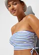 Bikini bandeau (ens. 2 pces) à bretelles amovibles, bonprix