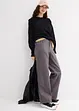 Pantalon en twill de coton élastiqué, bonprix
