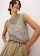 Top en grosse maille ajourée, bonprix