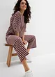 Pantalon en jersey coton texturé, bonprix