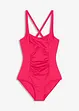 Maillot 1 pièce sculptant en matière brillante, maintien modéré, bonprix