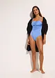 Maillot 1 pièce sculptant en matière brillante, maintien modéré, bonprix