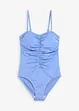 Maillot 1 pièce sculptant en matière brillante, maintien modéré, bonprix