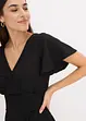 Robe légère en jersey crêpe avec manches papillon, bonprix