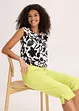 Pantalon corsaire taille élastiquée, bonprix