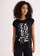 T-shirt long 100% coton, bonprix