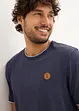 T-shirt aspect superposé avec écusson poitrine, bonprix