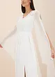 Robe de mariée en crêpe fin avec dentelle, bonprix