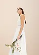 Robe de mariée en satin brillant et dentelle, bonprix