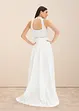 Robe de mariée en satin brillant et dentelle, bonprix