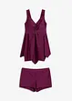 Tankini long (ens. 2 pces) à larges bretelles, bonprix