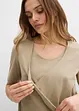 Lot de 2 T-shirts de grossesse et d'allaitement, bonprix